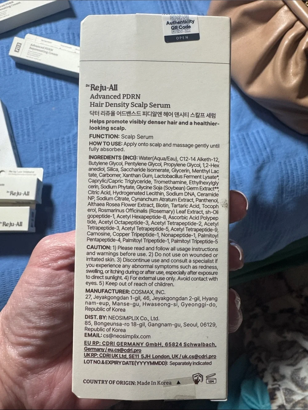 NIB Dr.Reju-All Advanced PDRN Hair Density Scalp Serum